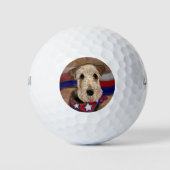 AIREDALE TERRIER GOLFBALLEN (Voorkant)