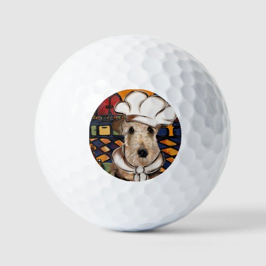 Airedale Terrier Golfballen (Voorkant)