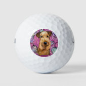 AIREDALE TERRIER GOLFBALLEN (Voorkant)