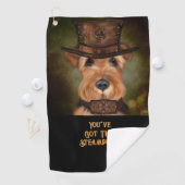AIREDALE TERRIER GOLFHANDDOEK (Insitu)