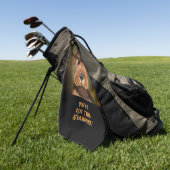 AIREDALE TERRIER GOLFHANDDOEK (Groen)