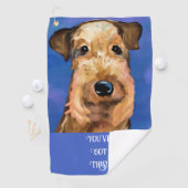 AIREDALE TERRIER GOLFHANDDOEK (Insitu)