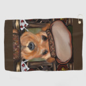 Airedale Terrier Golfhanddoek (Horizontaal)