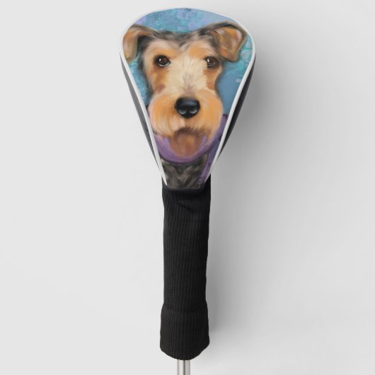 Airedale Terrier Golfheadcover (Voorkant)