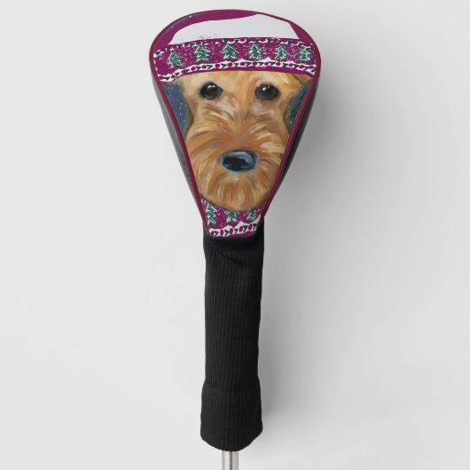 AIREDALE TERRIER GOLFHEADCOVER (Voorkant)