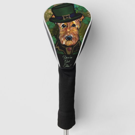 AIREDALE TERRIËR GOLFHEADCOVER (Voorkant)