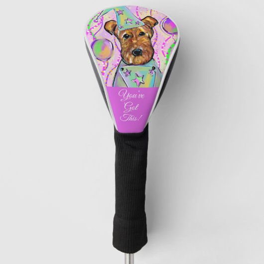 AIREDALE TERRIER GOLFHEADCOVER (Voorkant)
