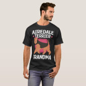 Airedale Terrier Grandma Dog Owner Airedale Terrie T-shirt (Voorkant volledig)