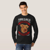 Airedale Terrier Grandpa Dog Owner Airedale Terrie T-shirt (Voorkant volledig)