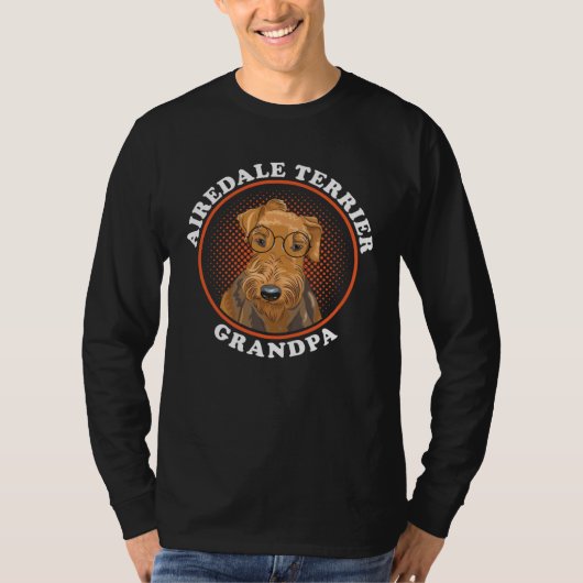Airedale Terrier Grandpa Dog Owner Airedale Terrie T-shirt (Voorkant)