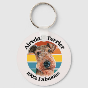 Airedale Terrier Grappig citaat sleutelhanger