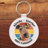 Airedale Terrier Grappig citaat sleutelhanger (Voorkant)