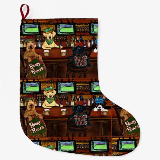 Airedale Terrier Grote Kerstsok (Voorkant)