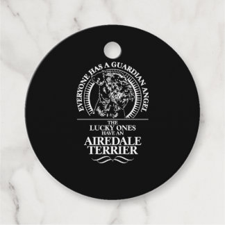 Airedale Terrier Guardian Angel hondenquote Bedankjes Labels