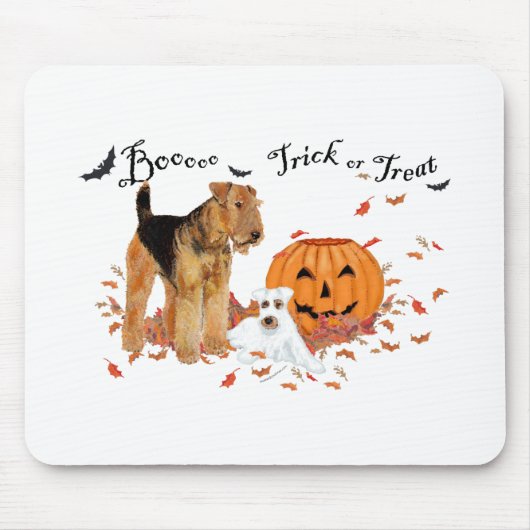Airedale Terrier Halloween Muismat (Voorkant)