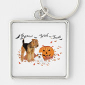 Airedale Terrier Halloween Sleutelhanger (Voorkant)
