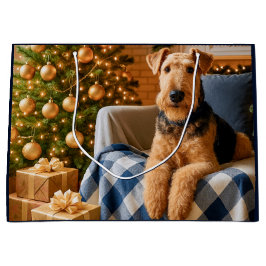 Airedale Terrier Holiday Groot Cadeauzakje