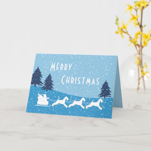  Airedale Terrier Holiday Kaart (Gele Bloem)