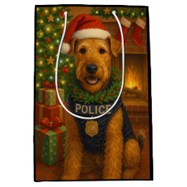 Airedale Terrier Holiday Medium Cadeauzakje