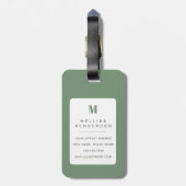 Airedale Terrier Hond Bagage Label (Achterkant verticaal)