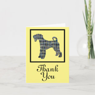 Airedale Terrier hond bedankt groet Kaart