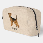 Airedale Terrier Hond Bingley Terrier Aangepaste N Toilettasje (Rechterhoek)