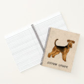 Airedale Terrier-hond Bingley Terrier Aangepaste t Notitieboek (Binnen)
