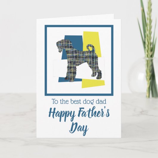 Airedale Terrier hond driekleurige Vaderdag kaart (Voorkant)