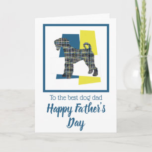 Airedale Terrier hond driekleurige Vaderdag kaart