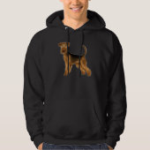 Airedale Terrier Hond Illustratie Bingley Terrier Hoodie (Voorkant)