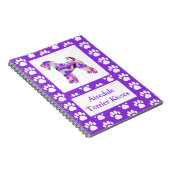 Airedale Terriër Hond Kisses Silhouet Leuke PPY&B Notitieboek (Rechterzijde)