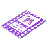 Airedale Terriër Hond Kisses Silhouet Leuke PPY&B Notitieboek (Linkerzijde)