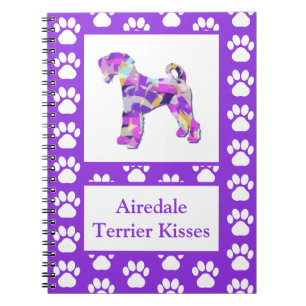 Airedale Terriër Hond Kisses Silhouet Leuke PPY&B Notitieboek