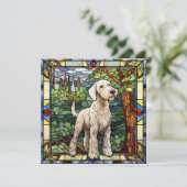 Airedale Terrier-hond notitiekaart (Staand voorkant)