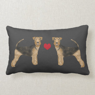 Airedale Terrier hond pillow hondenliefde airedale Kussen