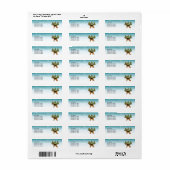 Airedale Terrier Hond Sneeuwig Winter Bos Feesteli Etiket (Full Sheet)