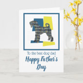 Airedale Terrier-hond TriColour Vaderdag kaart (Gele Bloem)