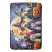 Airedale Terrier Honden Pompoen Halloween Grappig Badmat (Voorkant Verticaal)