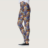 Airedale Terrier Honden Pompoen Halloween Grappig Leggings (Links)