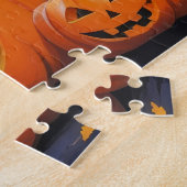 Airedale Terrier Honden Pompoen Halloween Grappig Legpuzzel (Zijkant)