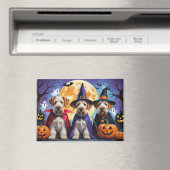 Airedale Terrier Honden Pompoen Halloween Grappig Magneet (Insitu (Vaatwasser))