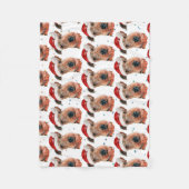 Airedale Terrier-hondenras Kerstmis Fleece Deken (Voorkant)
