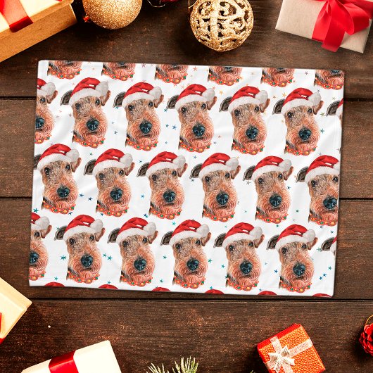 Airedale Terrier-hondenras Kerstmis Fleece Deken