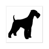 Airedale Terrier Hondenras Silhouette Zelfinktende Stempel (Design)