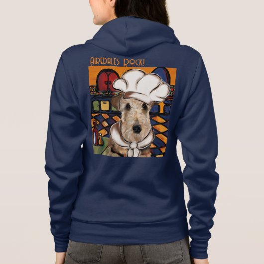 AIREDALE TERRIER HOODIE (Achterkant)