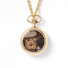 AIREDALE TERRIER HORLOGE