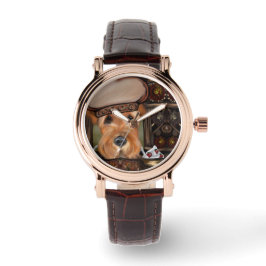 AIREDALE TERRIER HORLOGE