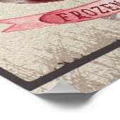 Airedale Terrier Ice-crème Funny Frozen behandelin Poster (Hoek)