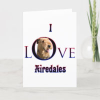 Airedale Terrier Ik Liefde