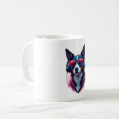 Airedale Terrier in kerst pet Koffiemok (Voorkant links)